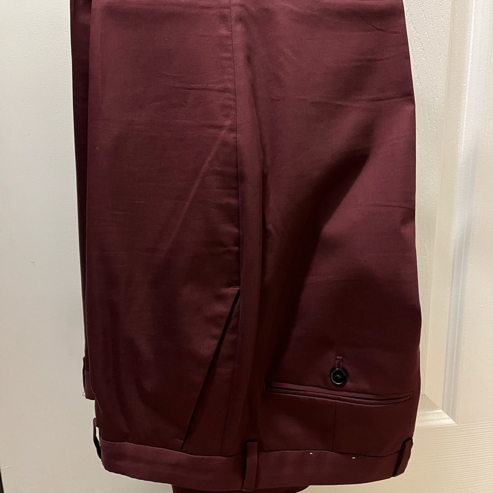 Burgundy Men’s Express Suit Pants